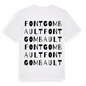 Fontgombault ordlek t-shirt – ekologisk bomull t-shirt från Pinshirt