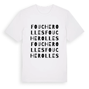 Foucherolles ordlek t-shirt – ekologisk bomull t-shirt från Pinshirt