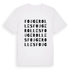 Fougerolles ordlek t-shirt – ekologisk bomull t-shirt från Pinshirt