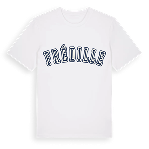 Frédille college t-shirt – ekologisk bomull t-shirt från Pinshirt