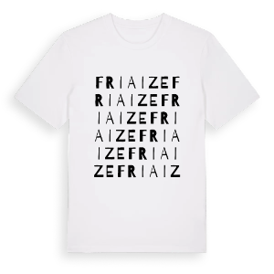 Friaize ordlek t-shirt – ekologisk bomull t-shirt från Pinshirt