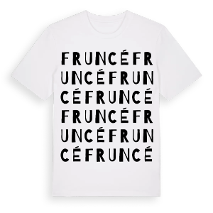 Fruncé ordlek t-shirt – ekologisk bomull t-shirt från Pinshirt
