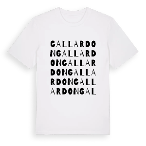 Gallardon ordlek t-shirt – ekologisk bomull t-shirt från Pinshirt