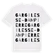 Gargilesse-Dampierre ordlek t-shirt