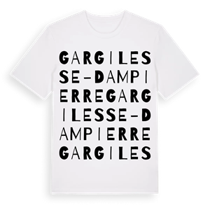 Gargilesse-Dampierre ordlek t-shirt – ekologisk bomull t-shirt från Pinshirt