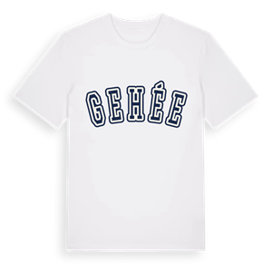 Gehée college t-shirt – ekologisk bomull t-shirt från Pinshirt