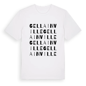 Gellainville ordlek t-shirt – ekologisk bomull t-shirt från Pinshirt