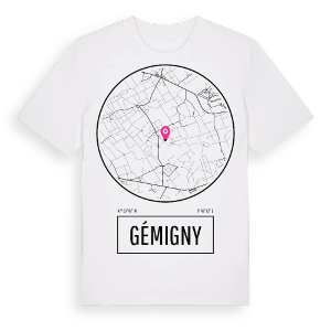 Gémigny t-shirt – ekologisk bomull t-shirt från Pinshirt