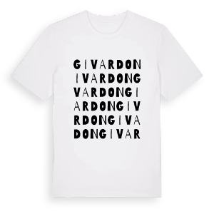Givardon ordlek t-shirt – ekologisk bomull t-shirt från Pinshirt