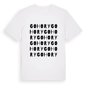 Gohory ordlek t-shirt – ekologisk bomull t-shirt från Pinshirt