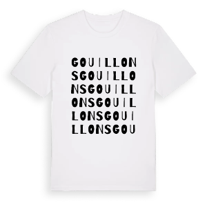Gouillons ordlek t-shirt – ekologisk bomull t-shirt från Pinshirt