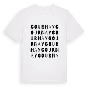 Gournay ordlek t-shirt – ekologisk bomull t-shirt från Pinshirt