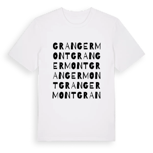 Grangermont ordlek t-shirt – ekologisk bomull t-shirt från Pinshirt