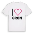 Jag älskar Gron t-shirt stort tryck
