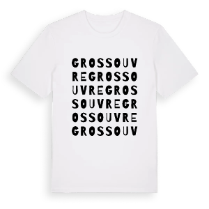 Grossouvre ordlek t-shirt – ekologisk bomull t-shirt från Pinshirt