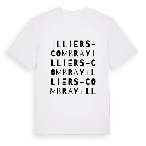 Illiers-Combray ordlek t-shirt – ekologisk bomull t-shirt från Pinshirt