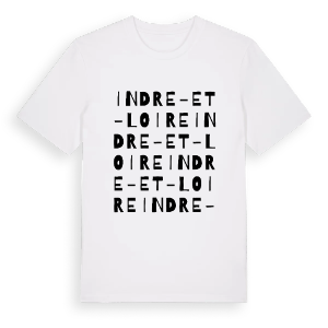 Indre-et-Loire ordlek t-shirt – ekologisk bomull t-shirt från Pinshirt