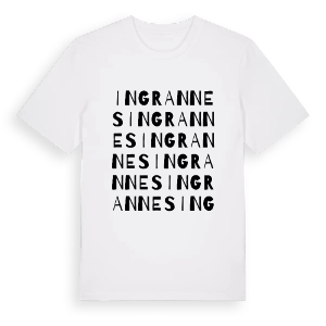 Ingrannes ordlek t-shirt – ekologisk bomull t-shirt från Pinshirt