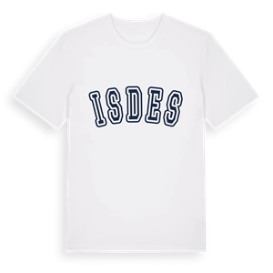 Isdes college t-shirt – ekologisk bomull t-shirt från Pinshirt