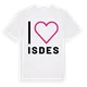 Jag älskar Isdes t-shirt stort tryck