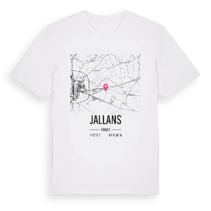 Jallans karta t-shirt – ekologisk bomull t-shirt från Pinshirt