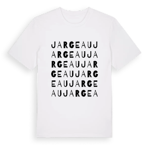 Jargeau ordlek t-shirt – ekologisk bomull t-shirt från Pinshirt