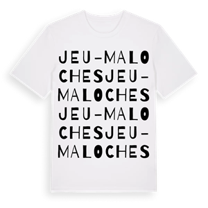 Jeu-Maloches ordlek t-shirt – ekologisk bomull t-shirt från Pinshirt
