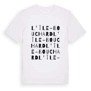 L'Île-Bouchard ordlek t-shirt – ekologisk bomull t-shirt från Pinshirt