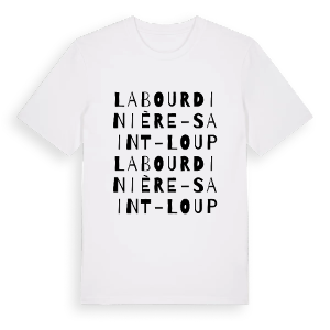 La Bourdinière-Saint-Loup ordlek t-shirt – ekologisk bomull t-shirt från Pinshirt