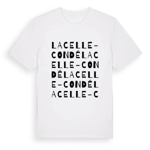La Celle-Condé ordlek t-shirt – ekologisk bomull t-shirt från Pinshirt