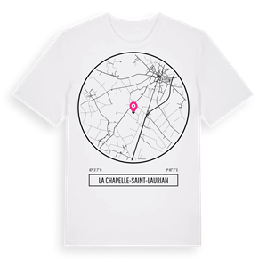 La Chapelle-Saint-Laurian t-shirt – ekologisk bomull t-shirt från Pinshirt