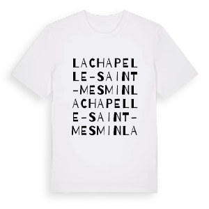 La Chapelle-Saint-Mesmin ordlek t-shirt – ekologisk bomull t-shirt från Pinshirt
