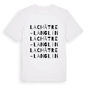 La Châtre-Langlin ordlek t-shirt – ekologisk bomull t-shirt från Pinshirt
