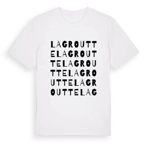 La Groutte ordlek t-shirt – ekologisk bomull t-shirt från Pinshirt