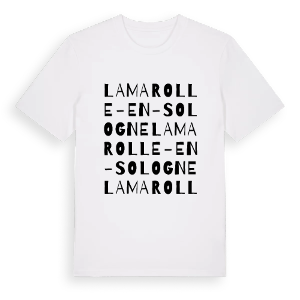 La Marolle-en-Sologne ordlek t-shirt – ekologisk bomull t-shirt från Pinshirt