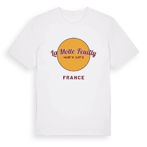 La Motte-Feuilly cirkel t-shirt – ekologisk bomull t-shirt från Pinshirt
