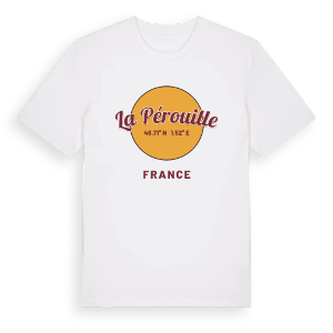 La Pérouille cirkel t-shirt – ekologisk bomull t-shirt från Pinshirt