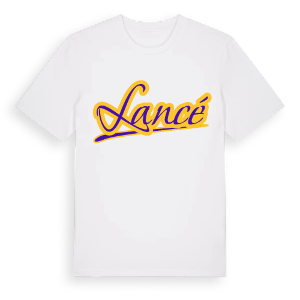 Lancé baseball t-shirt – ekologisk bomull t-shirt från Pinshirt