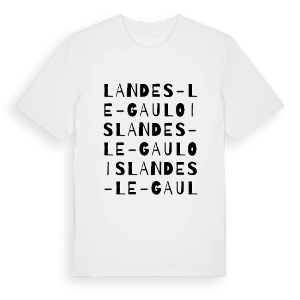 Landes-le-Gaulois ordlek t-shirt – ekologisk bomull t-shirt från PinShirt