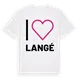 Jag älskar Langé t-shirt stort tryck