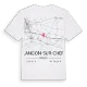 Langon-sur-Cher karta t-shirt