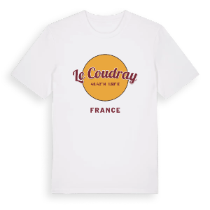 Le Coudray cirkel t-shirt – ekologisk bomull t-shirt från Pinshirt