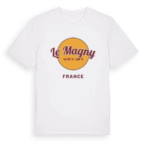 Le Magny cirkel t-shirt – ekologisk bomull t-shirt från Pinshirt