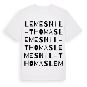 Le Mesnil-Thomas ordlek t-shirt – ekologisk bomull t-shirt från Pinshirt