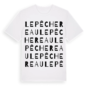 Le Pêchereau ordlek t-shirt – ekologisk bomull t-shirt från Pinshirt