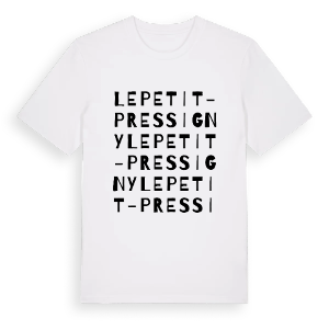 Le Petit-Pressigny ordlek t-shirt – ekologisk bomull t-shirt från Pinshirt