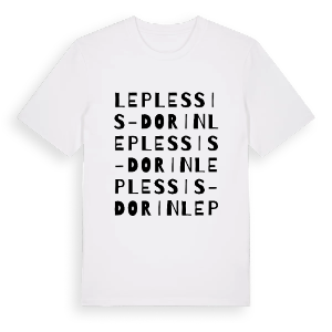Le Plessis-Dorin ordlek t-shirt – ekologisk bomull t-shirt från Pinshirt