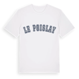 Le Poislay college t-shirt – ekologisk bomull t-shirt från Pinshirt