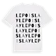 Le Poislay ordlek t-shirt