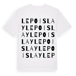 Le Poislay ordlek t-shirt – ekologisk bomull t-shirt från Pinshirt